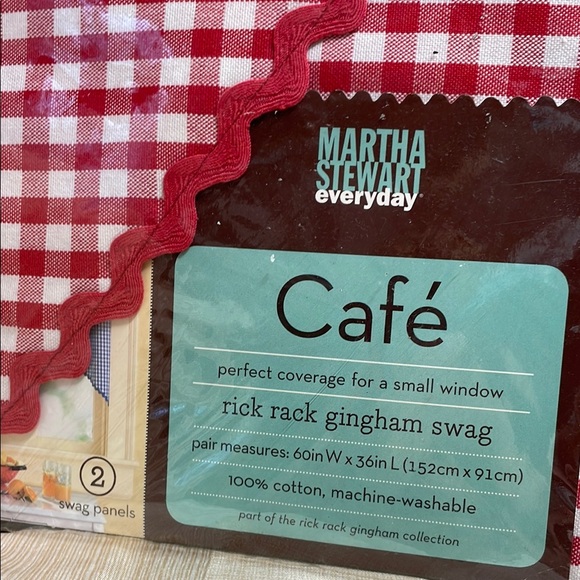 Martha Stewart Red Gingham Kitchen Linens 100%Cotton - Picture 3 of 6